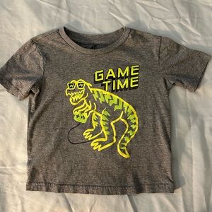 🔴 3/$10 Toddler Dinosaur “Game Time” Tee